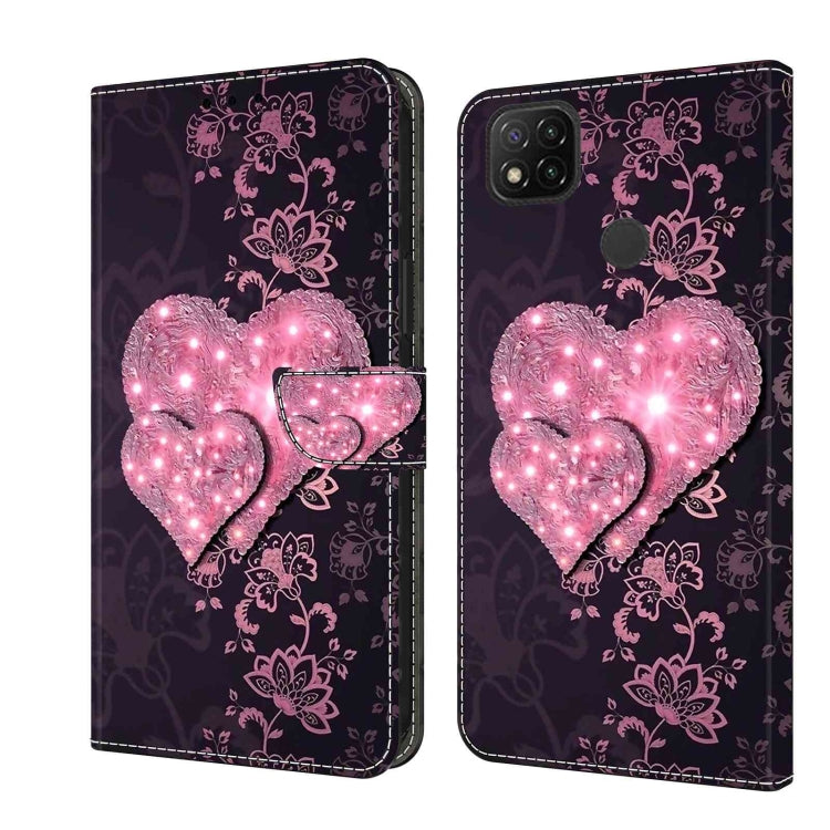 Crystal 3D Shockproof Protective Leather Phone Case, For Xiaomi Redmi 9, For Xiaomi Redmi 9C