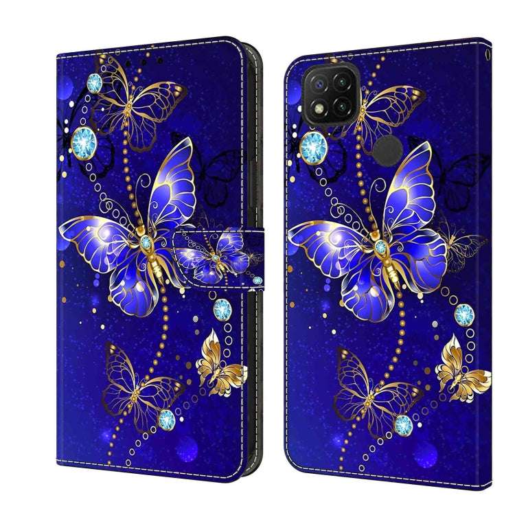 Crystal 3D Shockproof Protective Leather Phone Case, For Xiaomi Redmi 9, For Xiaomi Redmi 9C