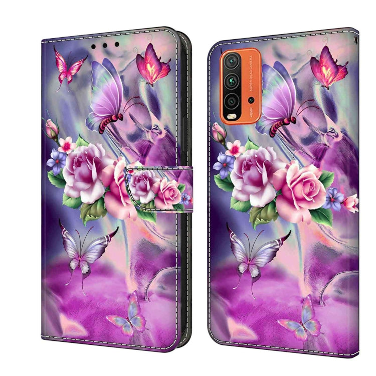 Crystal 3D Shockproof Protective Leather Phone Case, For Xiaomi Redmi 9T, For Xiaomi Redmi 9A