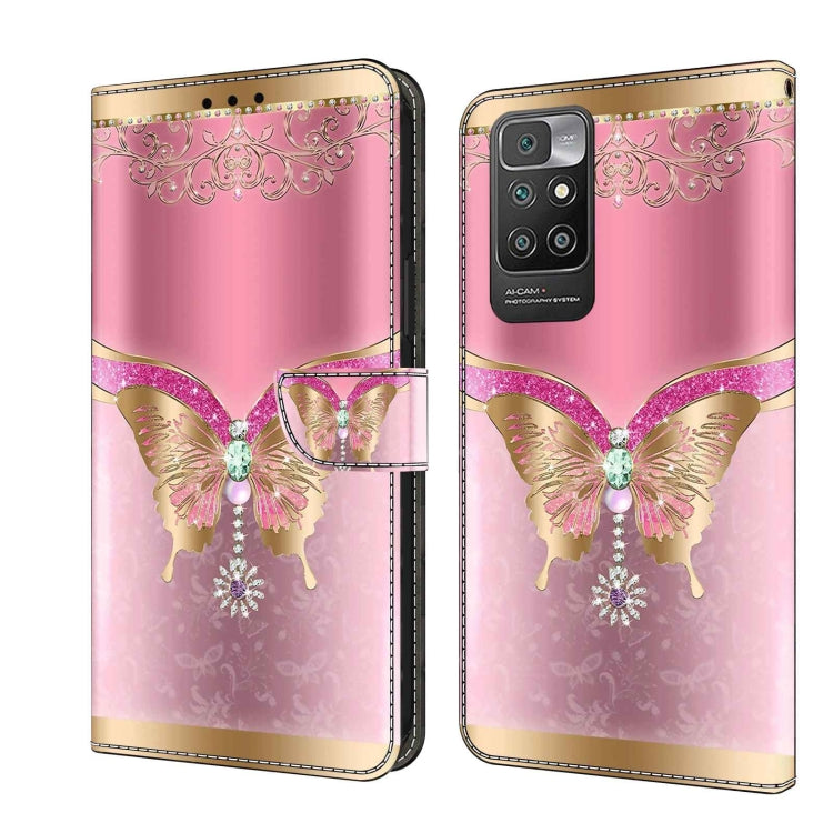 Crystal 3D Shockproof Protective Leather Phone Case, For Xiaomi Redmi Note 12 Pro Global, For Xiaomi Redmi 10