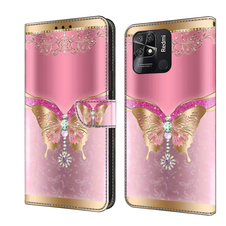 Crystal 3D Shockproof Protective Leather Phone Case, For Xiaomi Redmi Note 11 Global, For Xiaomi Redmi 10C