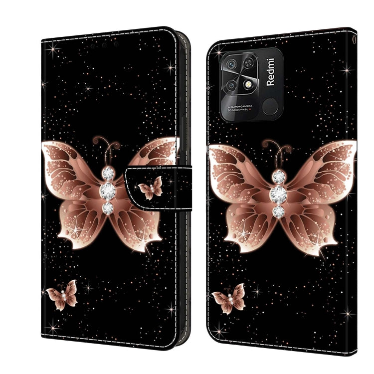 Crystal 3D Shockproof Protective Leather Phone Case, For Xiaomi Redmi Note 11 Global, For Xiaomi Redmi 10C