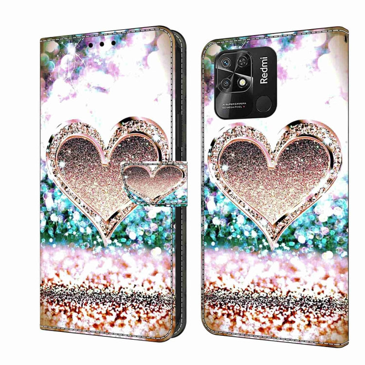 Crystal 3D Shockproof Protective Leather Phone Case, For Xiaomi Redmi Note 11 Global, For Xiaomi Redmi 10C