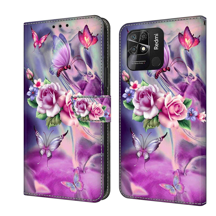 Crystal 3D Shockproof Protective Leather Phone Case, For Xiaomi Redmi Note 11 Global, For Xiaomi Redmi 10C