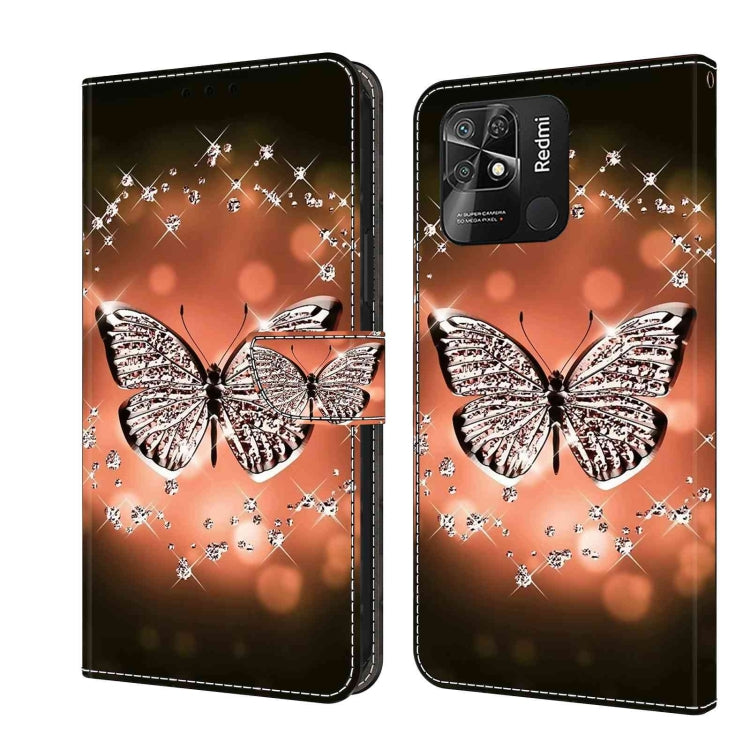 Crystal 3D Shockproof Protective Leather Phone Case, For Xiaomi Redmi Note 11 Global, For Xiaomi Redmi 10C