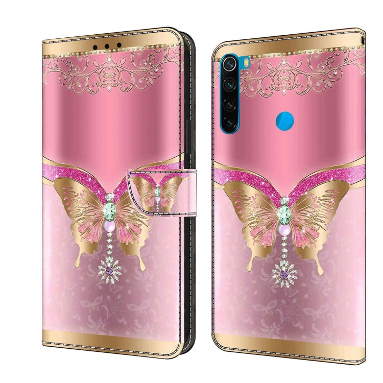 Crystal 3D Shockproof Protective Leather Phone Case, For Xiaomi Redmi Note 8T, For Xiaomi Redmi Note 8