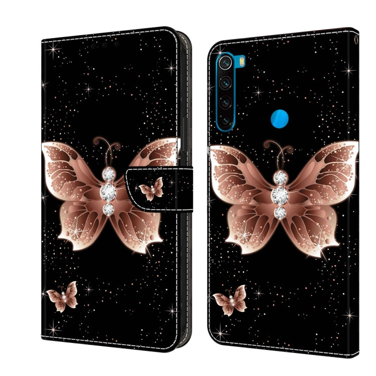 Crystal 3D Shockproof Protective Leather Phone Case, For Xiaomi Redmi Note 8T, For Xiaomi Redmi Note 8