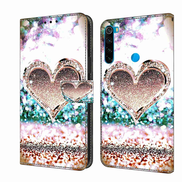 Crystal 3D Shockproof Protective Leather Phone Case, For Xiaomi Redmi Note 8T, For Xiaomi Redmi Note 8