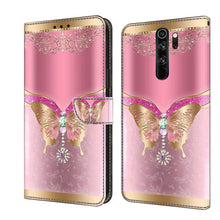 Load image into Gallery viewer, Crystal 3D Shockproof Protective Leather Phone Case, For Xiaomi Redmi Note 8 Pro