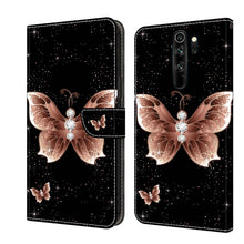 Load image into Gallery viewer, Crystal 3D Shockproof Protective Leather Phone Case, For Xiaomi Redmi Note 8 Pro