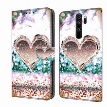 Load image into Gallery viewer, Crystal 3D Shockproof Protective Leather Phone Case, For Xiaomi Redmi Note 8 Pro