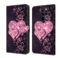 Load image into Gallery viewer, Crystal 3D Shockproof Protective Leather Phone Case, For Xiaomi Redmi Note 8 Pro