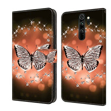 Load image into Gallery viewer, Crystal 3D Shockproof Protective Leather Phone Case, For Xiaomi Redmi Note 8 Pro