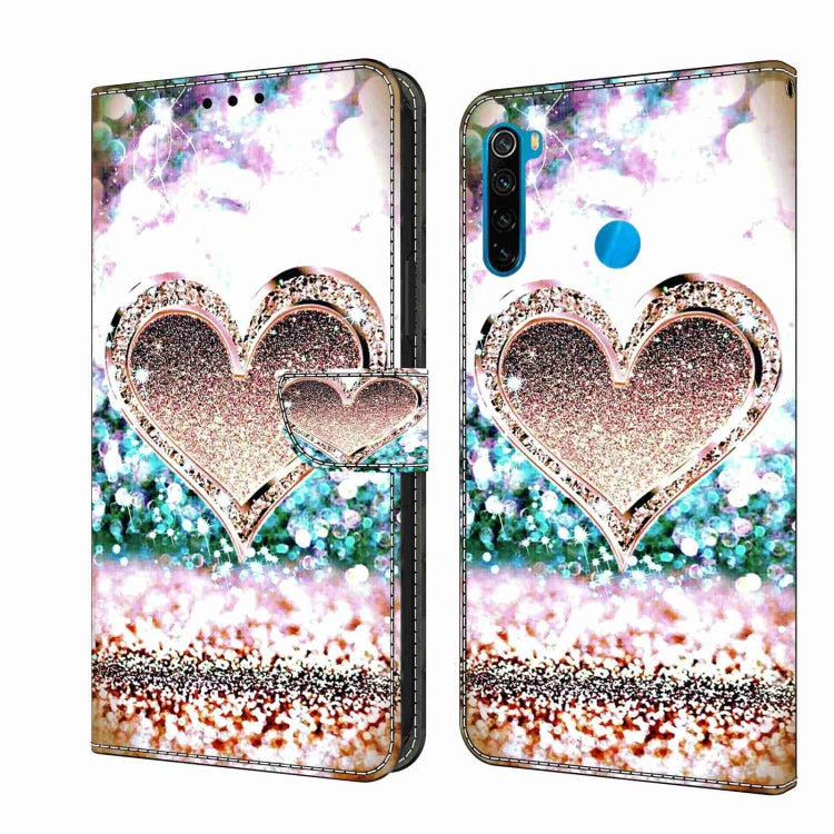 Crystal 3D Shockproof Protective Leather Phone Case, For Xiaomi Redmi Note 8T, For Xiaomi Redmi Note 8