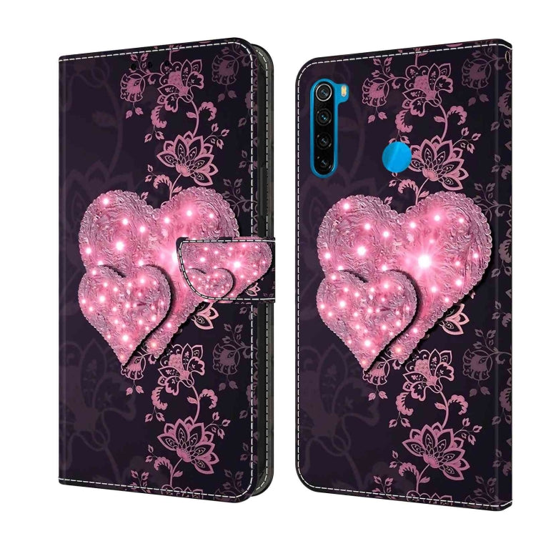 Crystal 3D Shockproof Protective Leather Phone Case, For Xiaomi Redmi Note 8T, For Xiaomi Redmi Note 8