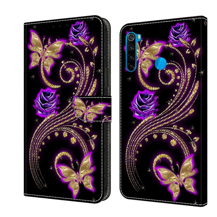Crystal 3D Shockproof Protective Leather Phone Case, For Xiaomi Redmi Note 8T, For Xiaomi Redmi Note 8
