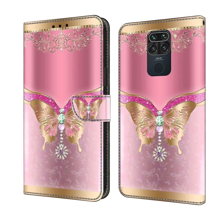 Crystal 3D Shockproof Protective Leather Phone Case, For Xiaomi Redmi Note 9, For Xiaomi Redmi Note 9 Pro