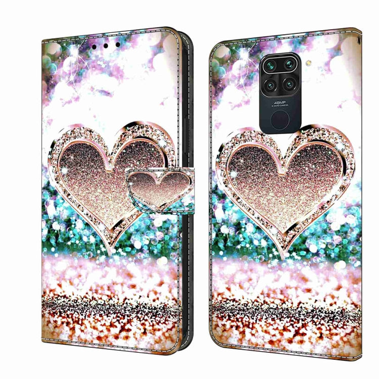 Crystal 3D Shockproof Protective Leather Phone Case, For Xiaomi Redmi Note 9, For Xiaomi Redmi Note 9 Pro