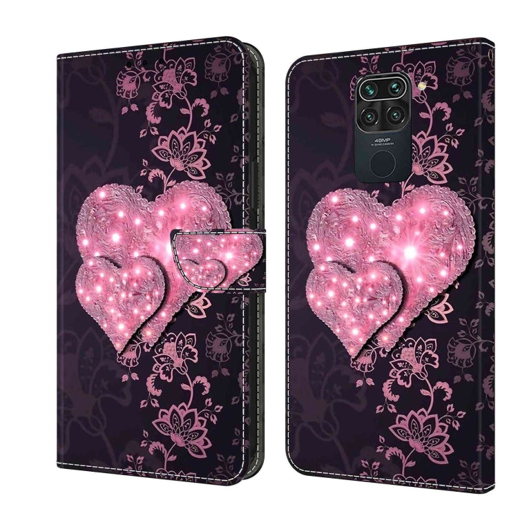 Crystal 3D Shockproof Protective Leather Phone Case, For Xiaomi Redmi Note 9, For Xiaomi Redmi Note 9 Pro