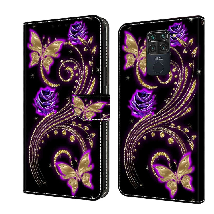 Crystal 3D Shockproof Protective Leather Phone Case, For Xiaomi Redmi Note 9, For Xiaomi Redmi Note 9 Pro
