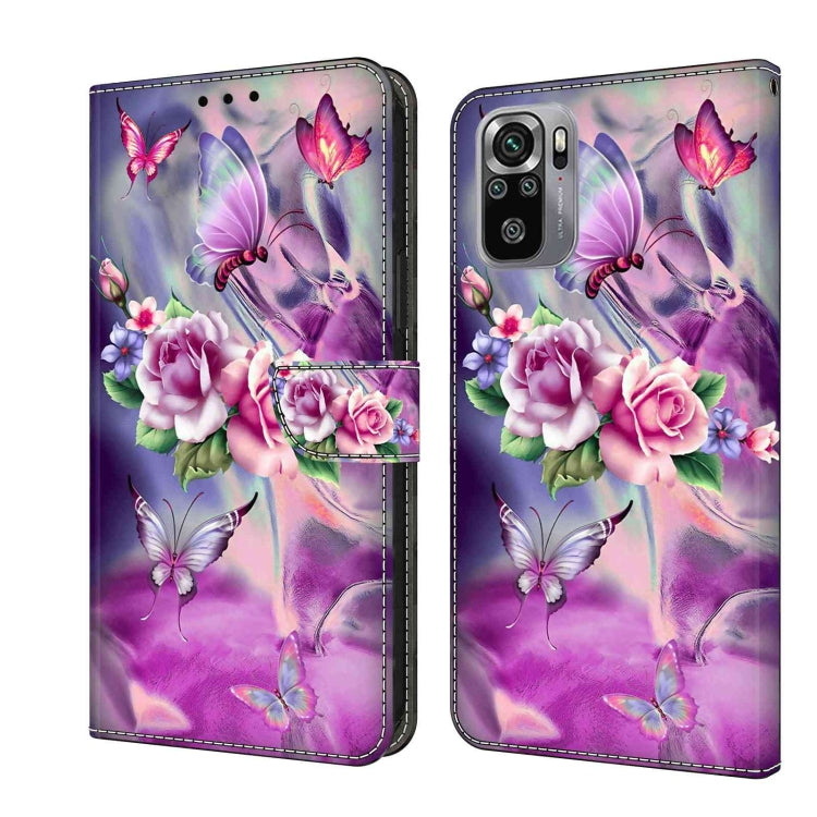 Crystal 3D Shockproof Protective Leather Phone Case, For Xiaomi Redmi Note 10 5G, For Xiaomi Redmi Note 10 4G