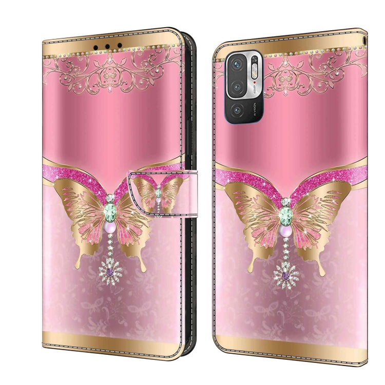Crystal 3D Shockproof Protective Leather Phone Case, For Xiaomi Redmi Note 10 5G, For Xiaomi Redmi Note 10 4G