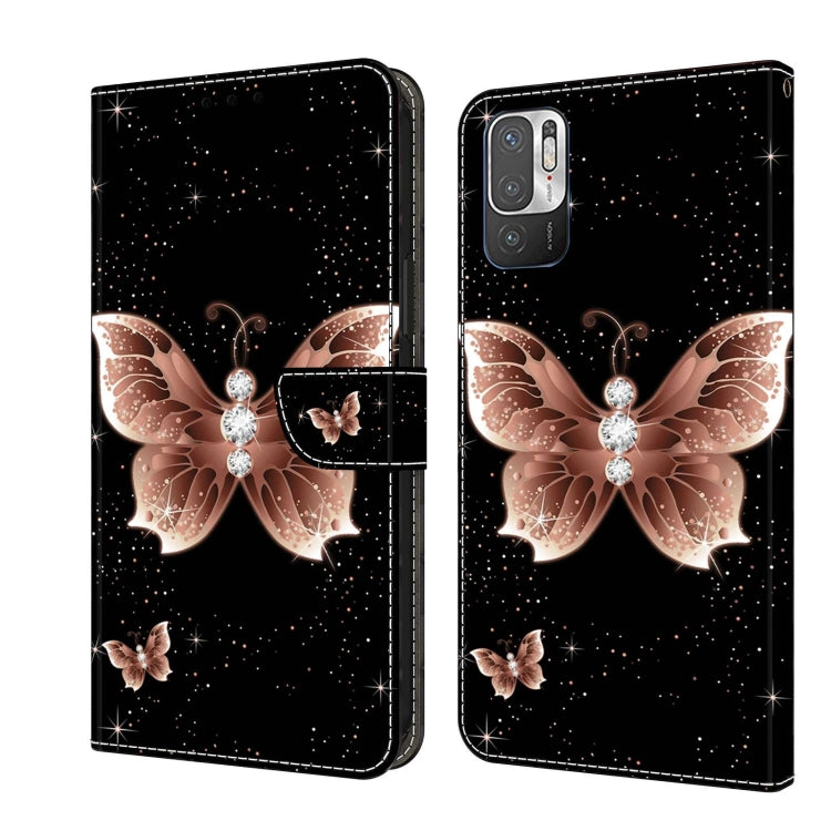 Crystal 3D Shockproof Protective Leather Phone Case, For Xiaomi Redmi Note 10 5G, For Xiaomi Redmi Note 10 4G