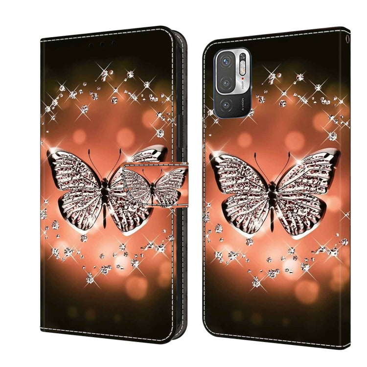 Crystal 3D Shockproof Protective Leather Phone Case, For Xiaomi Redmi Note 10 5G, For Xiaomi Redmi Note 10 4G