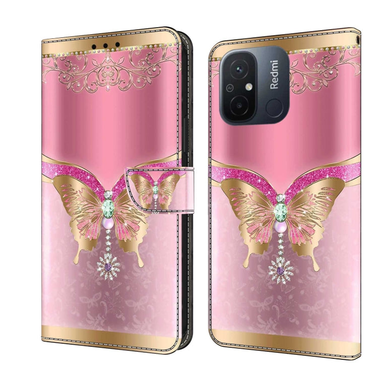 Crystal 3D Shockproof Protective Leather Phone Case, For Xiaomi Redmi Note 12 5G Global / Poco X5, For Xiaomi Redmi 11A 4G / Redmi 12C Global