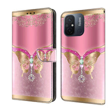Load image into Gallery viewer, Crystal 3D Shockproof Protective Leather Phone Case, For Xiaomi Redmi Note 12 5G Global / Poco X5, For Xiaomi Redmi 11A 4G / Redmi 12C Global
