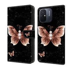 Load image into Gallery viewer, Crystal 3D Shockproof Protective Leather Phone Case, For Xiaomi Redmi Note 12 5G Global / Poco X5, For Xiaomi Redmi 11A 4G / Redmi 12C Global