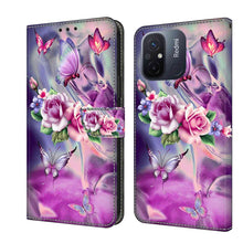 Load image into Gallery viewer, Crystal 3D Shockproof Protective Leather Phone Case, For Xiaomi Redmi Note 12 5G Global / Poco X5, For Xiaomi Redmi 11A 4G / Redmi 12C Global