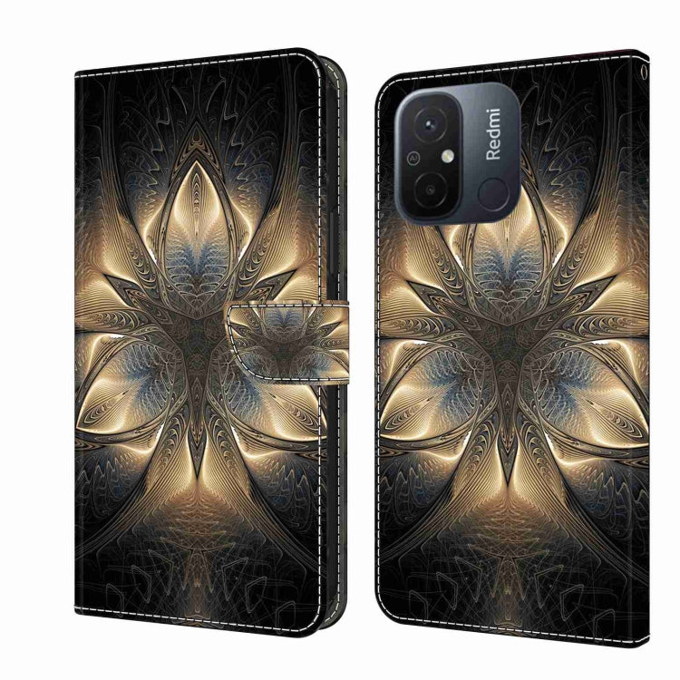 Crystal 3D Shockproof Protective Leather Phone Case, For Xiaomi Redmi Note 12 5G Global / Poco X5, For Xiaomi Redmi 11A 4G / Redmi 12C Global