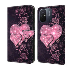 Load image into Gallery viewer, Crystal 3D Shockproof Protective Leather Phone Case, For Xiaomi Redmi Note 12 5G Global / Poco X5, For Xiaomi Redmi 11A 4G / Redmi 12C Global