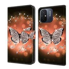 Load image into Gallery viewer, Crystal 3D Shockproof Protective Leather Phone Case, For Xiaomi Redmi Note 12 5G Global / Poco X5, For Xiaomi Redmi 11A 4G / Redmi 12C Global