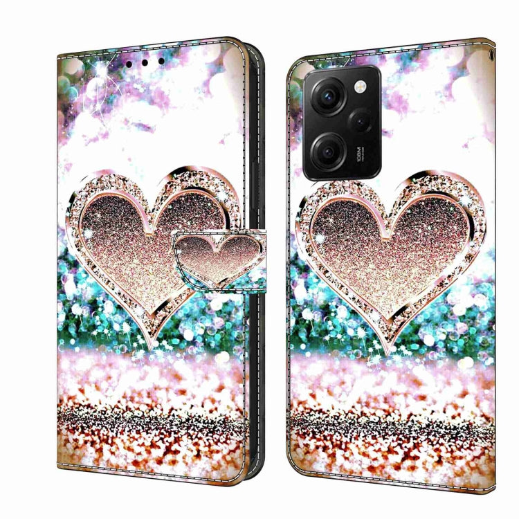 Crystal 3D Shockproof Protective Leather Phone Case, For Xiaomi Redmi Note 12 Pro Global, For Xiaomi Redmi 10