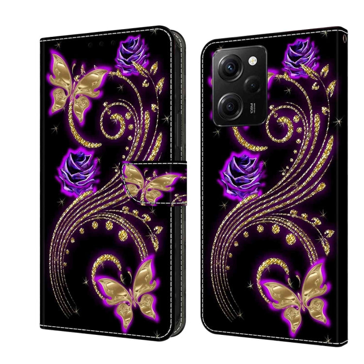 Crystal 3D Shockproof Protective Leather Phone Case, For Xiaomi Redmi Note 12 Pro Global, For Xiaomi Redmi 10