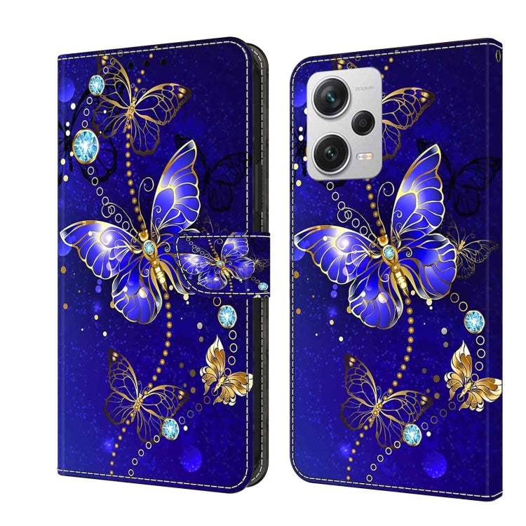Crystal 3D Shockproof Protective Leather Phone Case, For Xiaomi Redmi Note 12 4G, For Xiaomi Redmi Note 12 Pro+