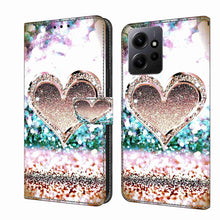 Load image into Gallery viewer, Crystal 3D Shockproof Protective Leather Phone Case, For Xiaomi Redmi Note 12 4G, For Xiaomi Redmi Note 12 Pro+
