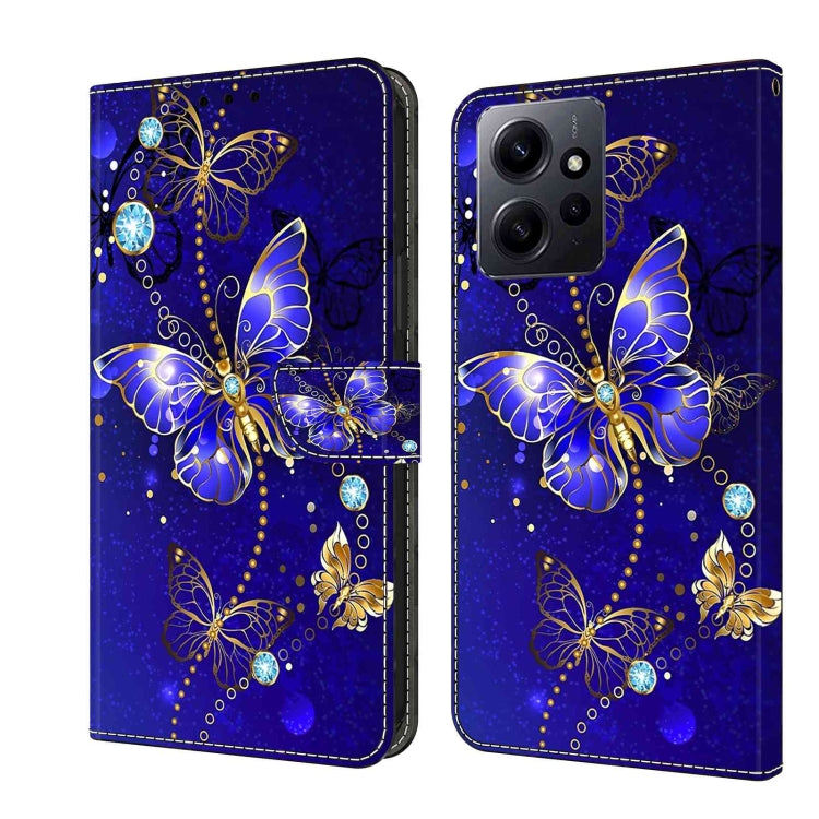 Crystal 3D Shockproof Protective Leather Phone Case, For Xiaomi Redmi Note 12 4G, For Xiaomi Redmi Note 12 Pro+