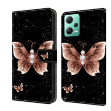 Load image into Gallery viewer, Crystal 3D Shockproof Protective Leather Phone Case, For Xiaomi Redmi Note 12 5G Global / Poco X5, For Xiaomi Redmi 11A 4G / Redmi 12C Global
