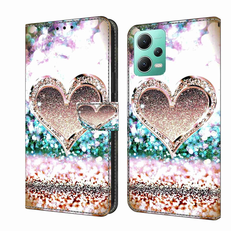 Crystal 3D Shockproof Protective Leather Phone Case, For Xiaomi Redmi Note 12 5G Global / Poco X5, For Xiaomi Redmi 11A 4G / Redmi 12C Global