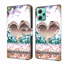 Load image into Gallery viewer, Crystal 3D Shockproof Protective Leather Phone Case, For Xiaomi Redmi Note 12 5G Global / Poco X5, For Xiaomi Redmi 11A 4G / Redmi 12C Global