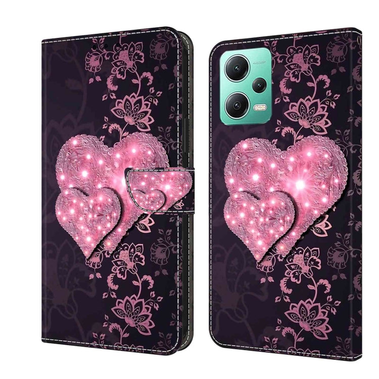 Crystal 3D Shockproof Protective Leather Phone Case, For Xiaomi Redmi Note 12 5G Global / Poco X5, For Xiaomi Redmi 11A 4G / Redmi 12C Global