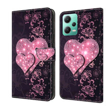 Load image into Gallery viewer, Crystal 3D Shockproof Protective Leather Phone Case, For Xiaomi Redmi Note 12 5G Global / Poco X5, For Xiaomi Redmi 11A 4G / Redmi 12C Global
