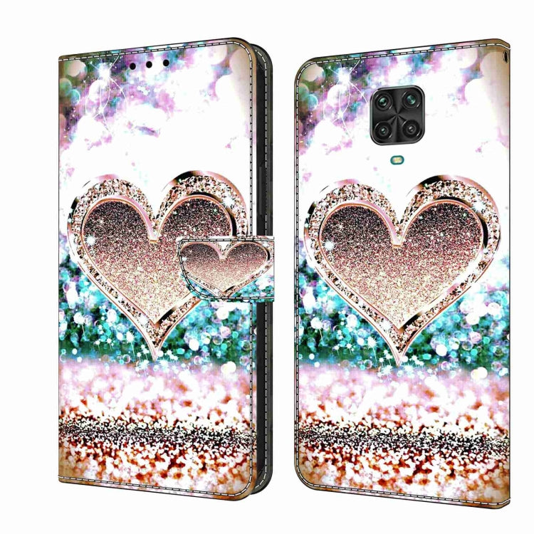Crystal 3D Shockproof Protective Leather Phone Case, For Xiaomi Redmi Note 9, For Xiaomi Redmi Note 9 Pro