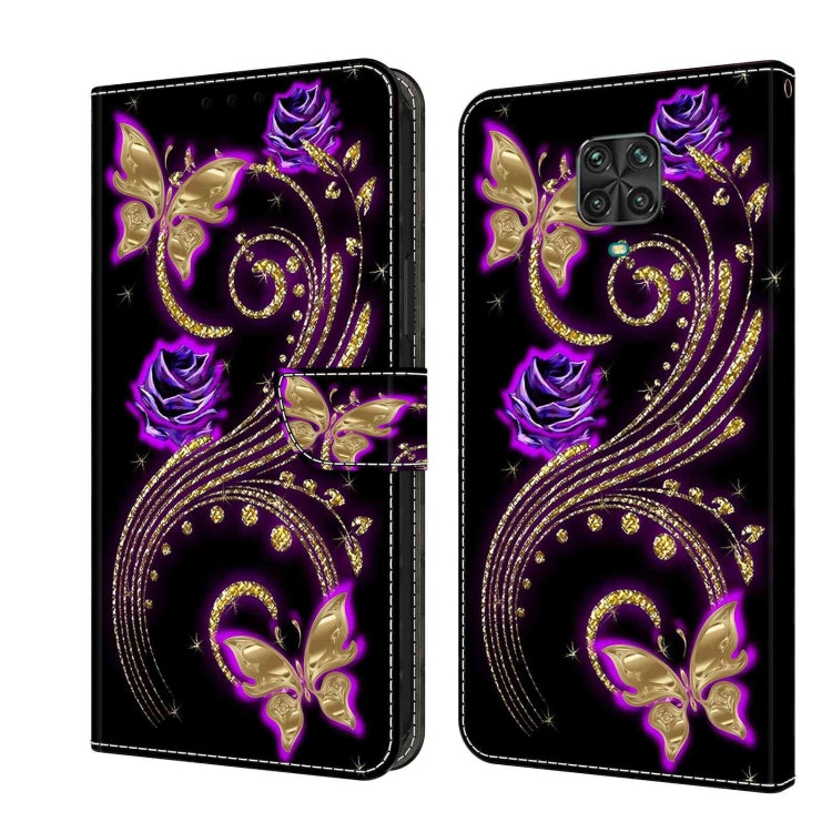 Crystal 3D Shockproof Protective Leather Phone Case, For Xiaomi Redmi Note 9, For Xiaomi Redmi Note 9 Pro