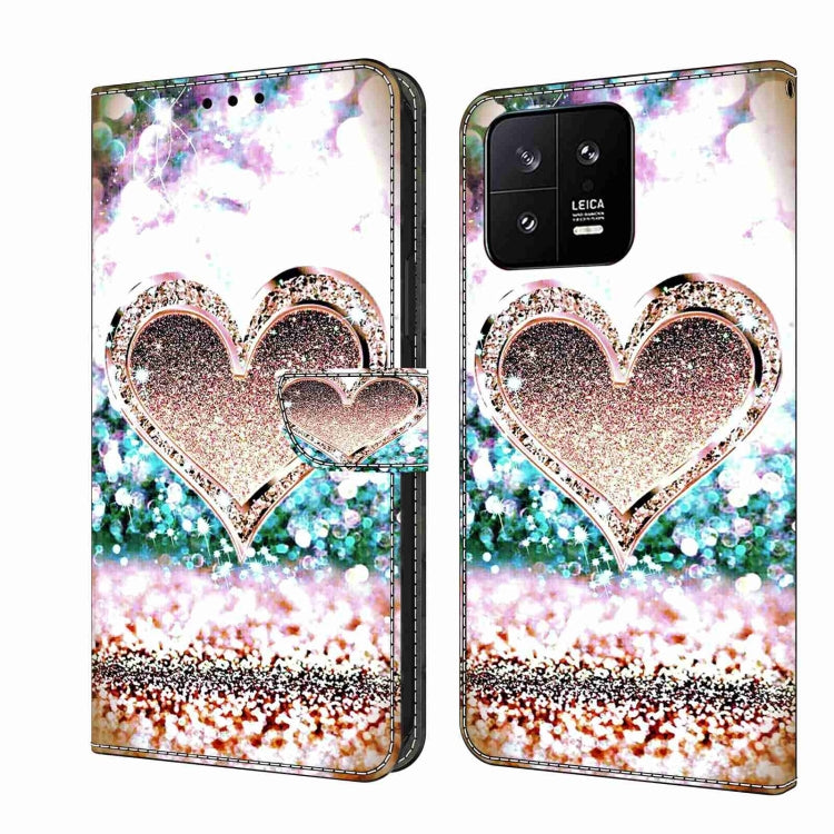Crystal 3D Shockproof Protective Leather Phone Case, For Xiaomi 13, For Xiaomi Redmi Note 11 Pro 5G / 4G Global