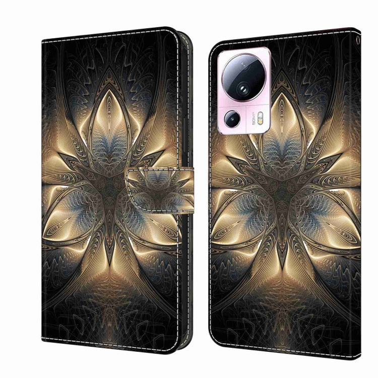 Crystal 3D Shockproof Protective Leather Phone Case, For Xiaomi 13 Lite, For Xiaomi 13 Pro