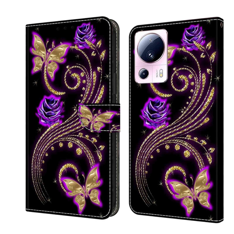 Crystal 3D Shockproof Protective Leather Phone Case, For Xiaomi 13 Lite, For Xiaomi 13 Pro